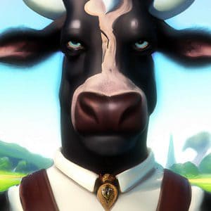 Ulysses Franklin - Male Cow-Humanoid Scientist
